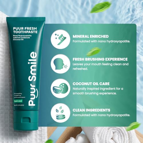 Puur Smile Puur Fresh Fluoride Free Toothpaste with Nano Hydroxyapatite
