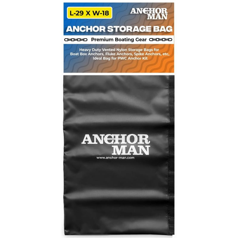Anchor Man Waterproof Boat Anchor Bag, Heavy Duty Marine Rope Storage Bag for Life Jackets, Bumpers, Anchor Lines & Boat Accessories L-29 x W-18