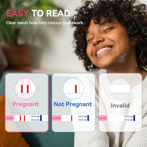 HEAL-CHECK 100 Count Pregnancy Tests with Cups, Bulk Pregnancy Test Strips for Detection at Home, Over 99% Accuracy, Individually Wrapped Fertility Tests, Extra-Wide 5mm HCG Tests, Pruebas De Embarazo