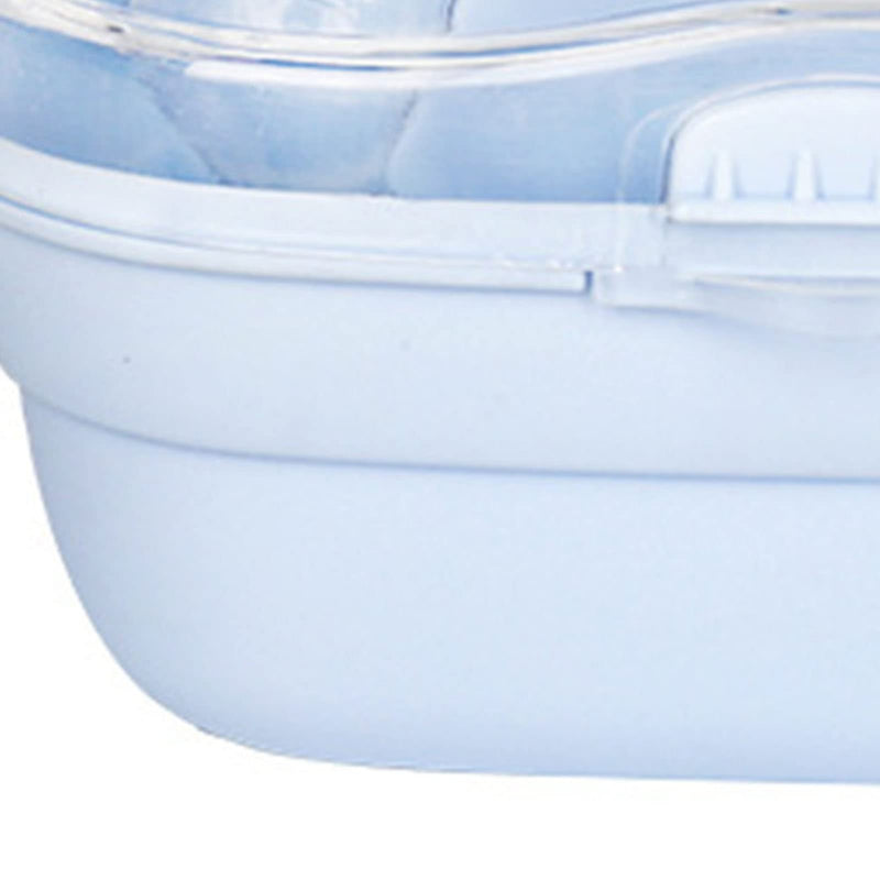 Hamster Transport Box Hamster Carrying Cage Portable Hamster Carrying Bag Small Animal Carrying Bag for Outdoor Travel (Cream Blue) - BeesActive Australia