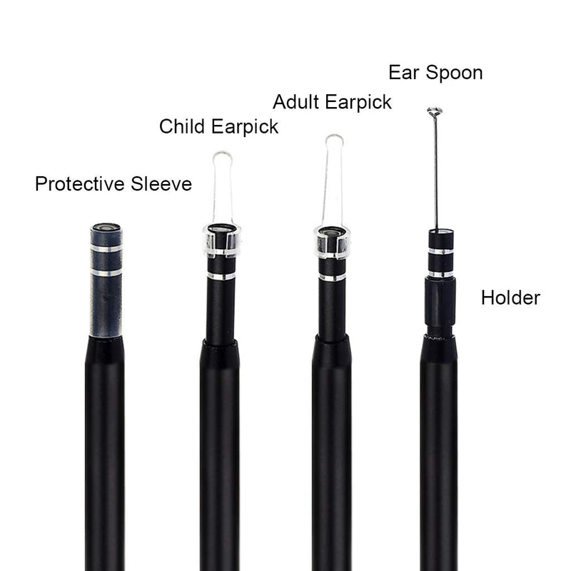 Ear Wax Removal - 3 in1 USB Earwax Removal Tool HD Ear Cleaner Endoscope with 6 LED Light, Earwax Remover Tool, Visual Ear Camera Ear Pick Cleaning Kit for Adults Kids Pets by Android Smart Phones - BeesActive Australia