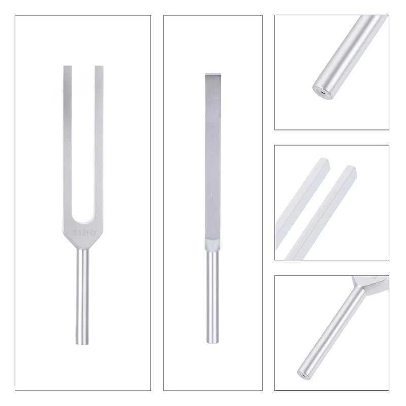Tuning Fork for Healing 512Hz with Hammer, Sound Healing Therapy Frequency Tool for Meditation, Reiki Supplies Kit, Aluminum Alloy 512 Hz Wellness Instrument with Pouch - BeesActive Australia
