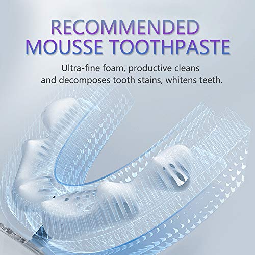 Ultrasonic Toothbrush for Adults Automatic Toothbrush Portable Washable Soft Bristles 30s Automatic Timer Wireless Charging Dual-Use for Travel & Home