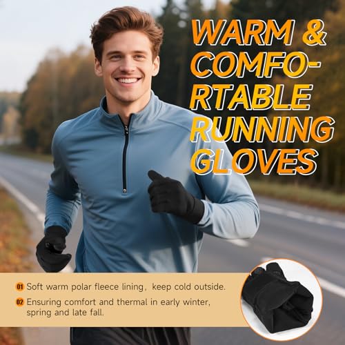 OZERO Winter Gloves for Men Women - Touchscreen X-Large