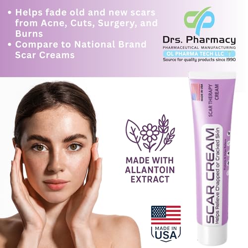 Scar Cream – Helps Reduce Appearance of Old & New Scars – 1 oz, Made in USA