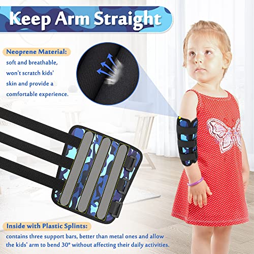 Pediatric Elbow Immobilizer Night Splint, Elbow Brace Cubital Tunnel Ulnar Nerve Entrapment, Arm Support Splint for Pain Relief, Child Restraint Stabilizer Brace (Small) Small