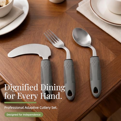 Rocker Knife Adaptive Utensils for Parkinson's & Arthritis, Right‑Handed