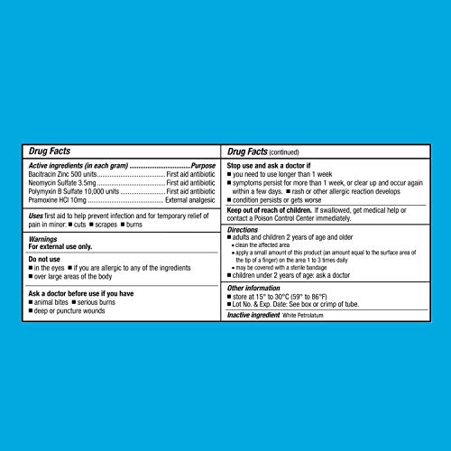 CareAll Triple Antibiotic Ointment + Pain Relief 1.0 oz, Dual Action First Aid for Minor Scrapes, Cuts, and Burns to Help Prevent Infection While Providing Maximum Strength Pain Relief. (Pack of 1)