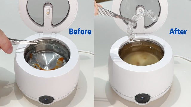 Ultrasonic Retainer Cleaner Machine, 45kHz Ultrasonic Cleaner with UV, Rose