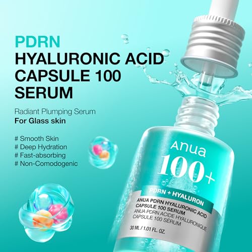 Anua PDRN Hyaluronic Acid Capsule 100 Serum, 1.01 fl.oz