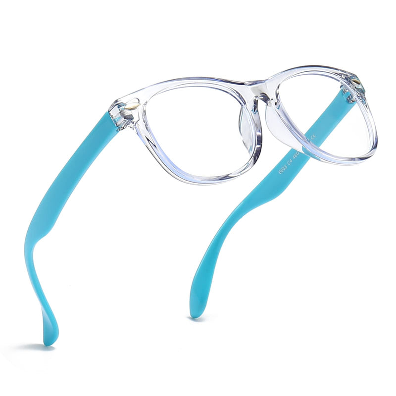 3 Pack kids Blue Light Blocking Glasses for girls boys Computer Blue Light Blocking Glasses For Age 3-11 (Light blue + Light purple + Light pink) Light Blue + Light Purple + Light Pink - BeesActive Australia