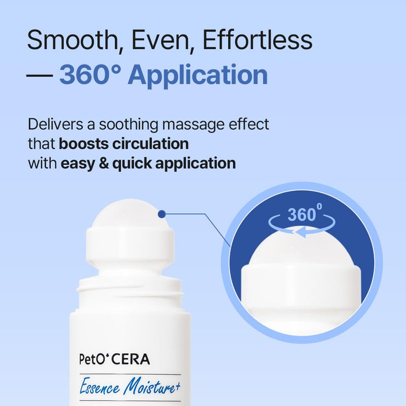 Breezytail PetO'CERA Moisture Essence Plus, Dry, Itchy Skin Care & Hot Spot, Irritation Relief Roll-on Serum for Dogs & Cats. Soothing Moisturizer, Hypoallergenic (85ml / 2.87 fl oz)