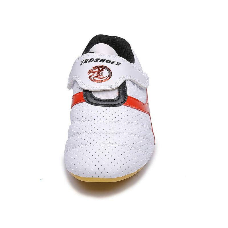 MSMAX Martial Arts Shoes Kids Kung Fu Tai Chi Shoes Women Taekwondo Boxing Shoes for Men 9.5 White