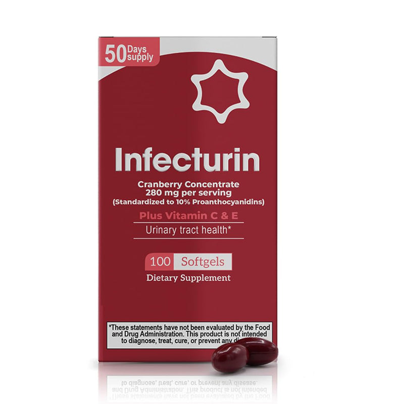 Cranberry 280 mg with Vitamin C & E Urinary Tract Support 100 Count