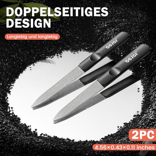 BEZOX Metal Nail File Black Short