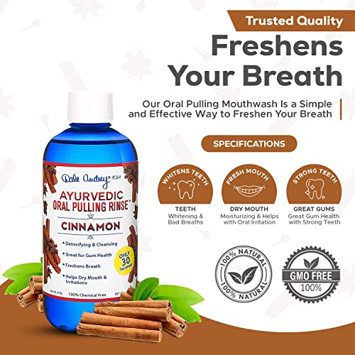Oil Pulling for Teeth and Gums | Quick Sonic Electric Toothbrush for Adults | Made in USA Cinnamon Flavored Organic Sesame Oil Pulling | Smart Rechargeable Battery Powered Toothbrush for Deep Cleaning