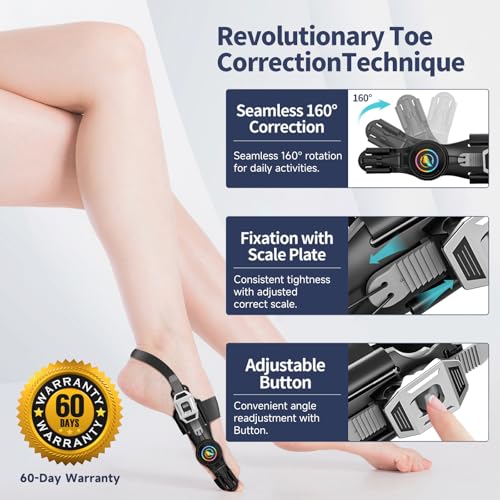 Kutain Upgraded Bunion Corrector for Women and Men, Big Toe Spacers(1PCS) Black 1