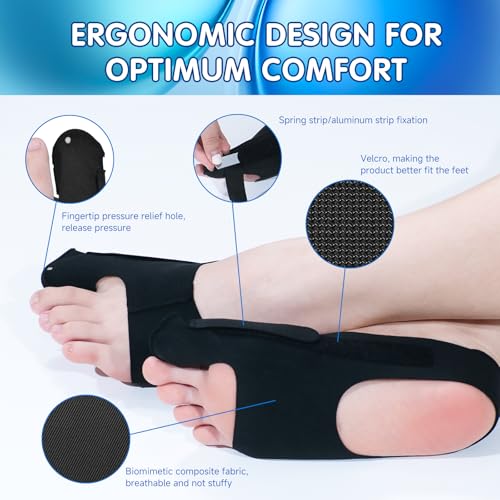 2 Piece Bunion Corrector for Women and Men, Side Adjustable Removable Design, Big Toe Straightener for Bunion Relief, Adjustable Day/Night Support (L) L