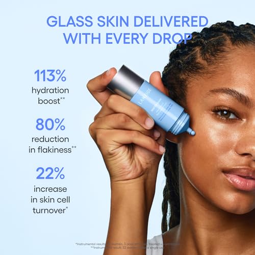 LANEIGE Water Bank Aqua Facial Serum | K-Beauty Exfoliating & Hydrating Serum | AHA BHA PHA Gentle Exfoliation| Hyaluronic Acid & Ceramide Glow Boost | Smooth, Soft, Radiant Skin