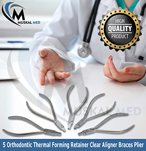 Orthodontic Dental Dimple Horizontal Plier Thermal Forming Retainer Clear Aligner Braces Plier