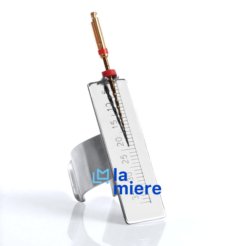 LA MIERE Dental Endo Measuring Ring, Stainless Steel Gauge Finger Ruler Span Measure Scale Oral