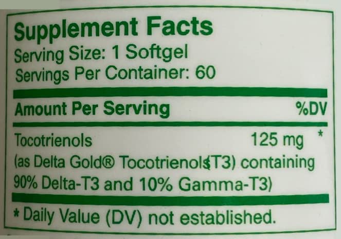 UNIQUE E A.C. Grace Company, Tocotrienols - Tocopherol Free Softgels, 60 Count - BeesActive Australia