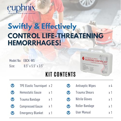 Mountable Bleeding Control Kit, OSHA-Compliant, 12 Pcs