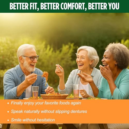 E&E Fast Set Pro Denture Soft Reline Kit for Upper & Lower Dentures, 2-Pack