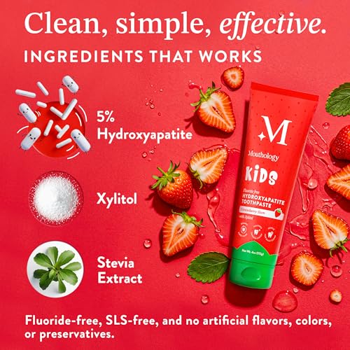 Mouthology Kid's Toothpaste (Strawberry and Watermelon) and 10% Nano Hydroxyapatite Toothpaste (Fluoride Free)