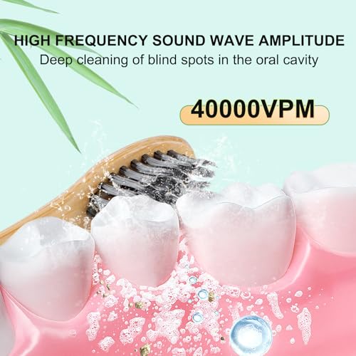 Sonic Bamboo Electric Toothbrush for Adults