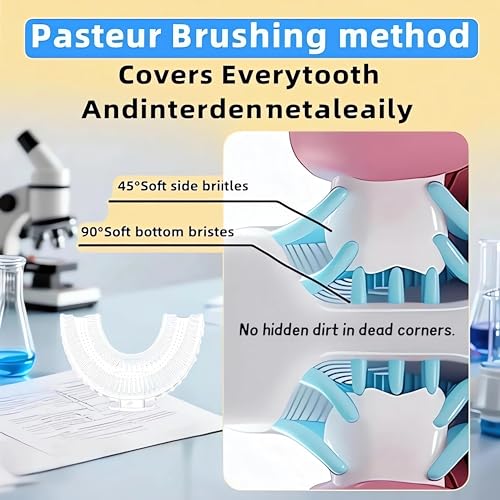 Electric Toothbrush for Children, Cute Toothbrush for Kids (Pink) Pink