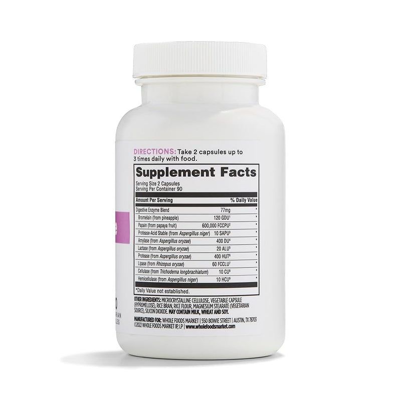 365 by Whole Foods Market, Wholezyme, 180 Count 180 Count (Pack of 1)