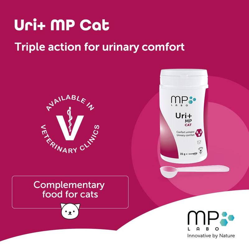 Uri+ MP Cat – Daily Urinary Support with Selected Nutrients – Bladder Supplement - Supports Nutritional Balance & Comfort – Powder with Measuring Spoon