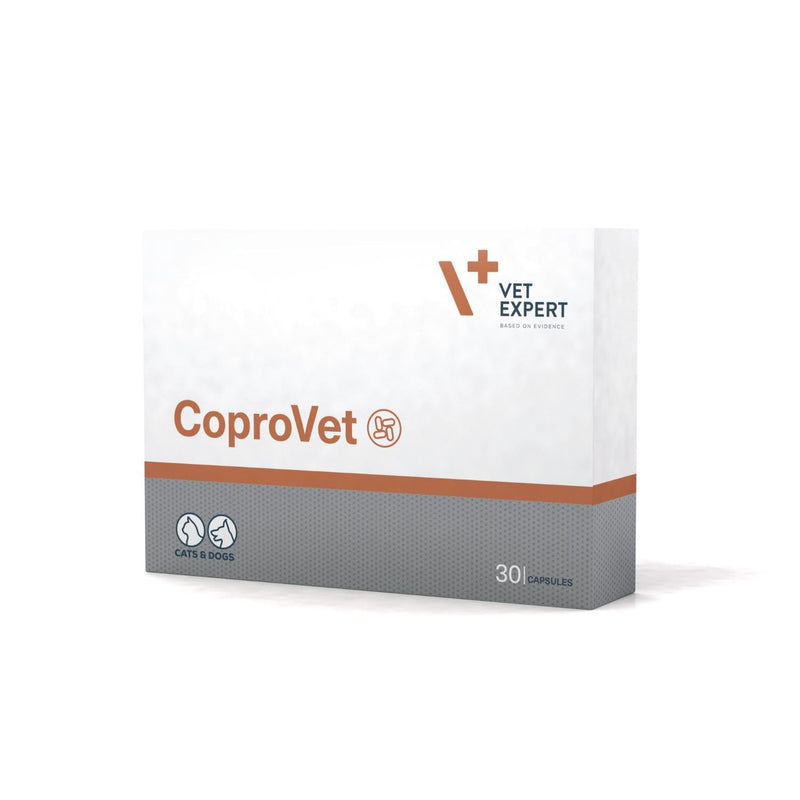 Vet Expert CoproVet 30 capsules | Coprophagia Stool Eating Deterrant for Dogs and Cats | Stop Poo Eating, Feaces Eating, Contains Digestive Enzymes and Live Cultures