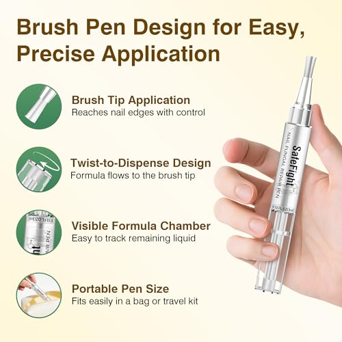 Toenail Fungus Treatment Extra Strength with 25% Undecylenic Acid for Damaged Nails, Nail Repair, 3PCS