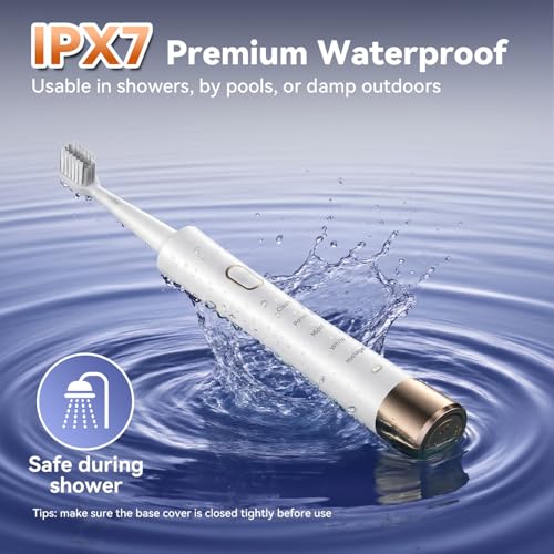 JTF Orthodontic Electric Toothbrush for Braces with 6 U-Shaped Brush Heads