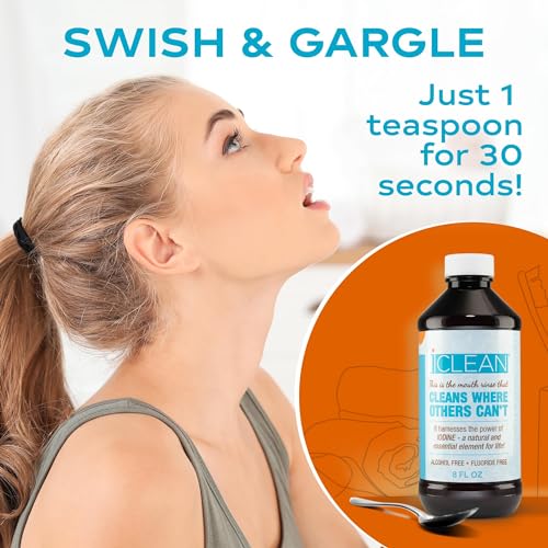 Mouthwash - Fluoride & Alcohol-Free Rinse | Harness the Power of Iodine | Molecular Iodine Mouth Rinse for Clean Oral Care | Gargle for Bad Breath & Oral Wellness | Cleans Where Others Can't 1