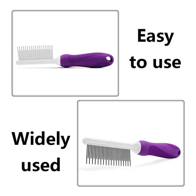 Detangling Pet Hair Comb Pet Grooming Comb Long Stainless Steel Teeth Comb for Dogs Cats - BeesActive Australia