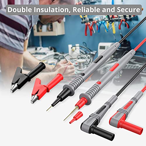 Proster Multi Test Leads Kit - Electrical Multimeter Test Lead Probes Test Leads 21pcs