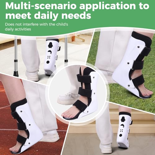Pediatric Walking Boot For Kids,Fracture Boot for Kids, Orthopedic Support Shoe for Youth Ankle Break Injury, Kid's Stress Metatarsal Bone Fracture, Broken Foot or Toe Recovery Cast, Right(M) Medium