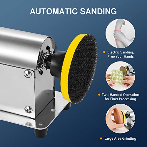 Electric Resin Polishing Machine, Resin Sanding and Polishing Kit Sander, 90W 7-Speed 24V, Including 26 PCS Sandpaper Resin Grinding Polisher Supplies, Epoxy Casting Tools for Resin Molds