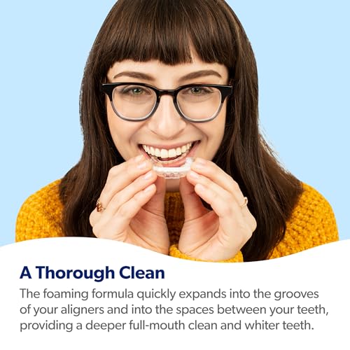 EverSmile Aligner & Retainer Care Bundle – Original Clean Foam (50ml) + Enamel Guard Fluoride Foam (50ml) – Eliminates Bacteria, Whitens Teeth, Supports Gum Health & Protects Enamel
