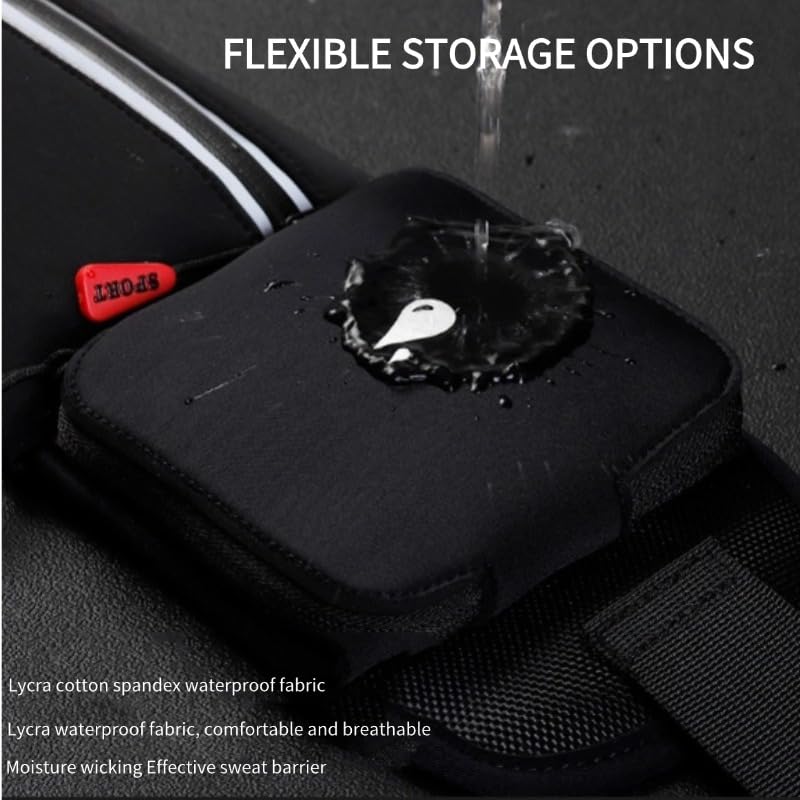 Running Belt with Water Bottle, Adjustable Elasticated Waistband Running Belt for Women, Breathable Running Hydration Belt, for Jogging Hiking Cycling (Black) Black