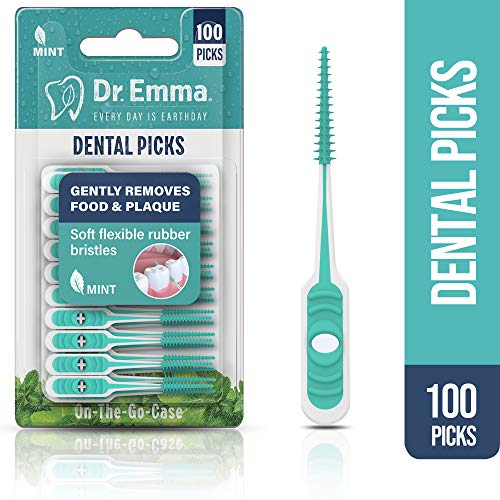 Dr. Emma Dental Picks 100Ct/Pack, 2 Pack and Curved Tooth Picks 90Ct/Pack, 2 Pack