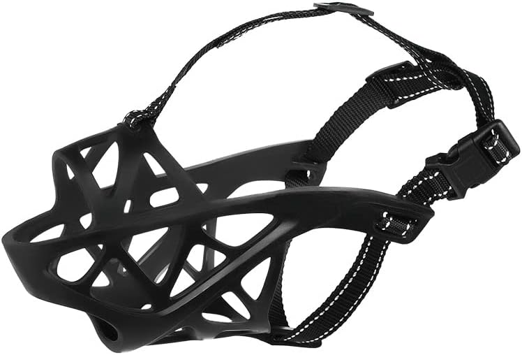 KITAINE Dog Muzzle, Soft Humane Rubber Basket Muzzle Upgrade for Small Pups Medium Large Dog Muzzle Best to Prevent Biting Chewing Barking, Muzzle Allows Free Pant Drink S - BeesActive Australia