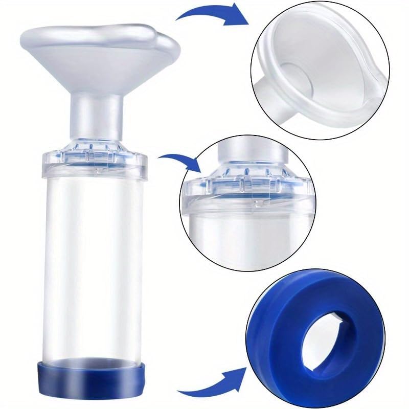 Pet Inhaler Spacer with Two Face Mask, Handheld Aerochamber for Dogs and Cats, Aero Chamber with Mask for Dogs and Cats, Dog and Cat Inhaler Spacer, Comfortable Face Mask (for Cats & Dogs Small) for Cats & Dogs Small