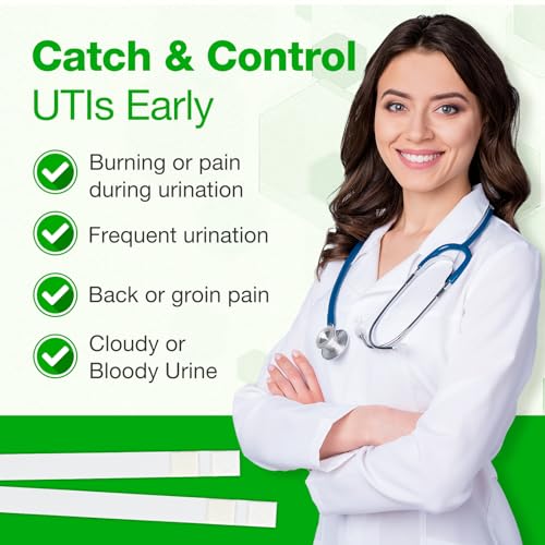 Easy@Home Urinary Tract Infection Test, 50 Pack UTI Test Strips for Women 50 Count