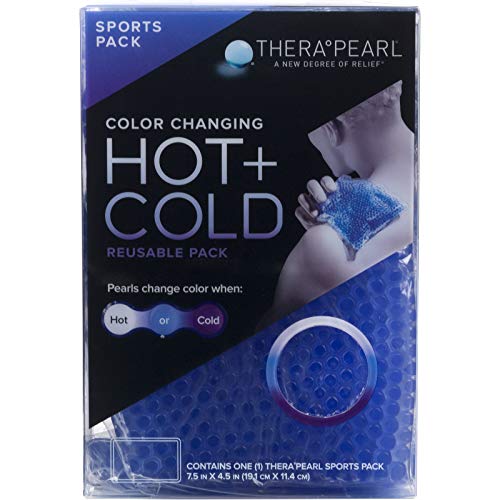 TheraPearl Reusable Hot Cold Pack, Sports Ice Size Pack with Gel Beads for Athletes, Flexible Hot & Cold Compress for Arthritis Pain Relief, Swelling, Sports Injuries, Cooling & Heating Pad