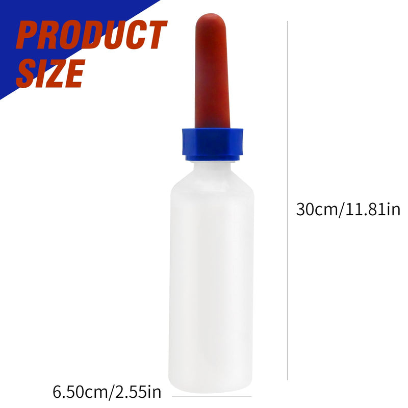 500ml Calf Milk Bottle (Long Nipple 1 Pack), Animal Bottle Feeder Tool, Milk Bottles Feeders Set for Calf Sheep Cow, Ideal for Farms Ranches Household Livestock - BeesActive Australia