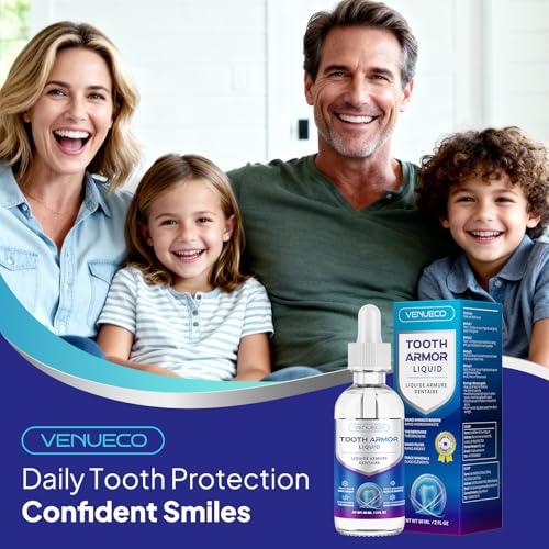Cavity Healing Tooth Armor Liquid: Clinically Strengthen Enamel with Remineralization Drops at-Home Tooth Enamel Repair Stronger Teeth Hydroxyapatite (180ml, Mint) 0.67 Fl Oz (Pack of 3)